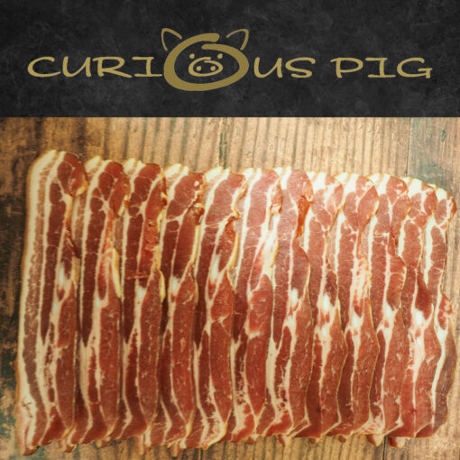 Curious Pig Traditional Dry Cure Smoked Streaky Bacon 400gm